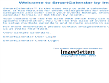 Tablet Screenshot of calendar.imagesetters.com